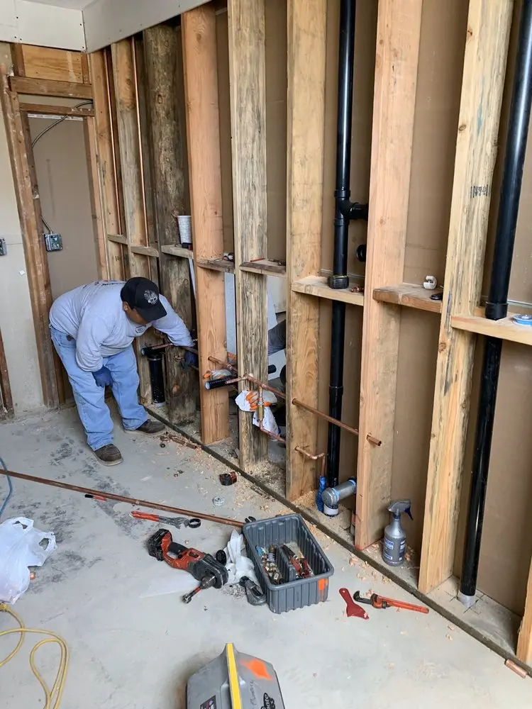 Commercial rough-in plumbing for Gas Line Repair in Parker Ridge